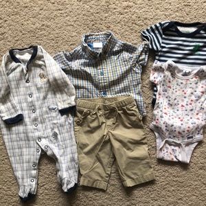 Lot of 5 pieces of 0-3 month Baby Boy Clothes